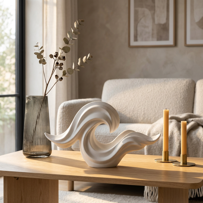 Flowing Wave Shelf Sculpture