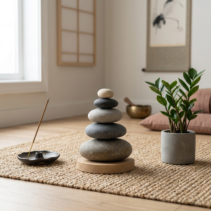 Stacked Pebble Display Object
