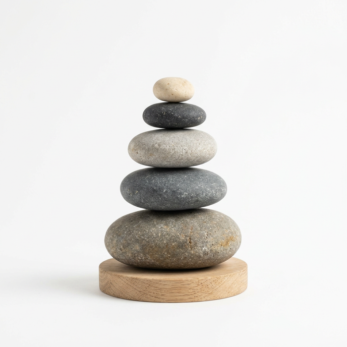 Stacked Pebble Display Object